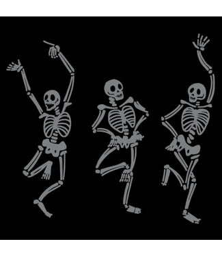 Hester and Cook Skeleton Dance Cocktail Napkins