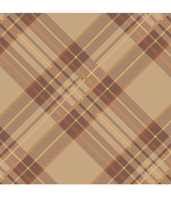 Autumn Plaid Cocktail Napkins