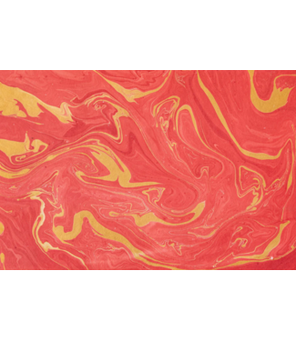 Hester and Cook Red and Gold Vein Marbled Placemats - 12 Sheets