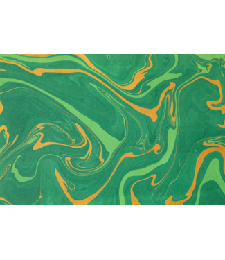 Hester and Cook Green & Gold Vein Marbled Placemats - 12 sheets