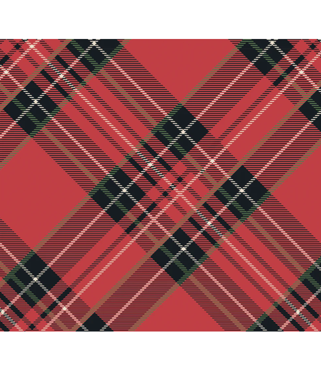 Red Plaid Guest Napkins