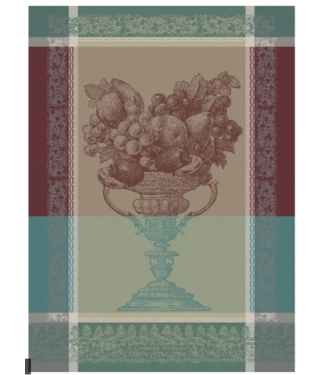 Garnier Thiebaut Coupe Fruits Frais Bordeaux Jacquard Kitchen Towel