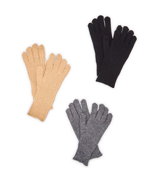 Two's Company Oat Knit Glove with Touch Screen Access