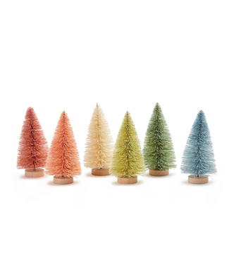 Two's Company Mini Bottlebrush Christmas Tree Assorted Colors