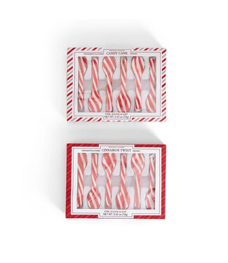 Two's Company Set of 6 Peppermint Candy Spoons