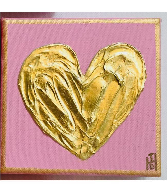 Pink Heart Painting