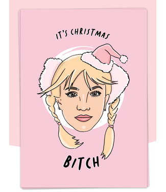 kaart Blanche Christmas Bitch Greeting Card