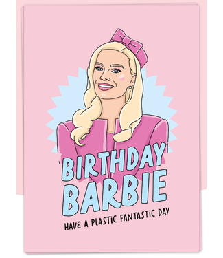 kaart Blanche Birthday Barbie Greeting Card