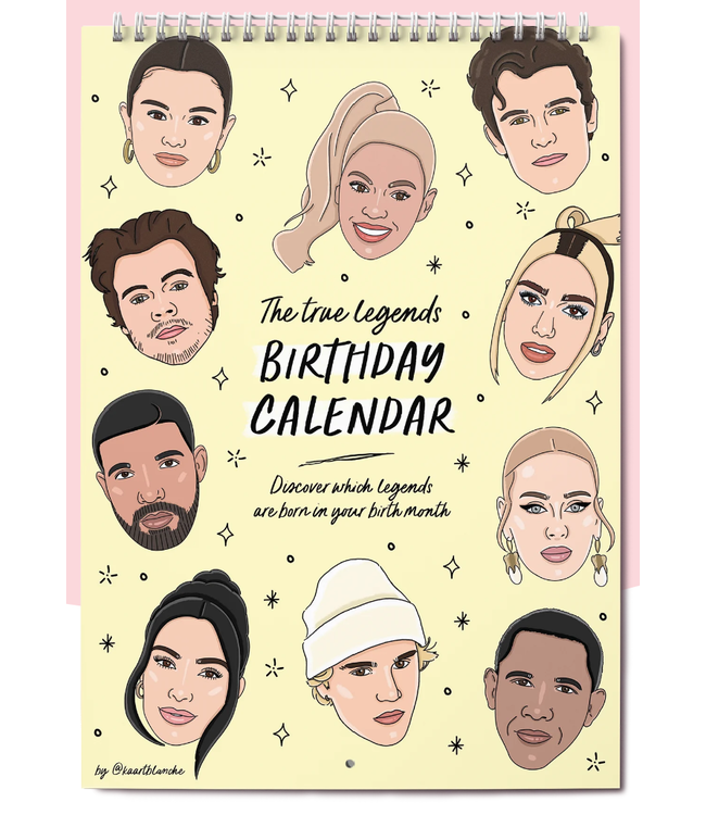 Birthday Legends Calendar