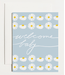 Welcome Baby - Blue Daisies Card