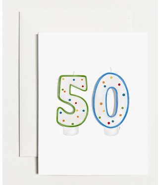 k. Patricia Designs 50 Birthday Candles Card