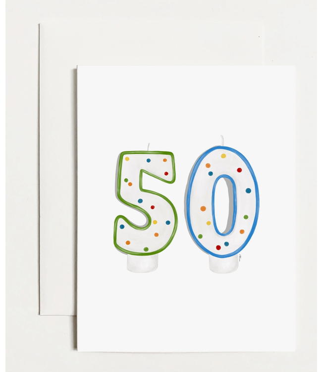 50 Birthday Candles Card