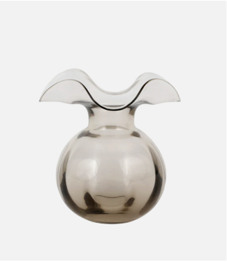 Vietri Hibiscus Glass Gray Bud Vase