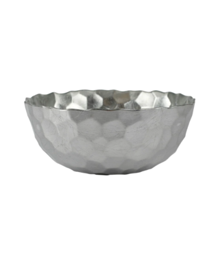Vietri Rufolo Glass Platinum Honeycomb Large Bowl