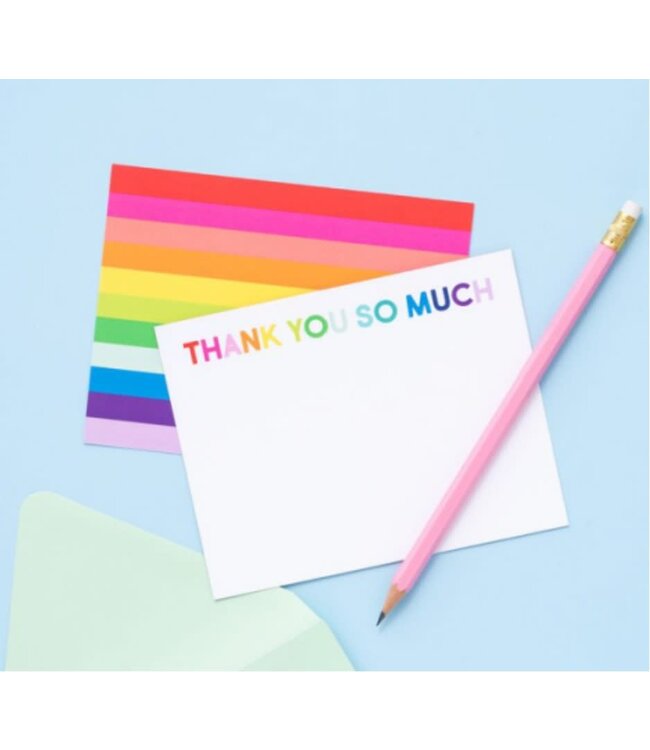 Thank You Rainbow Boxed Notes - 10 cards/envelopes