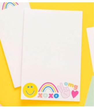 Joy Creative Shop Peace Love & Happy Notepad 5.5x8.5 - 75 pages