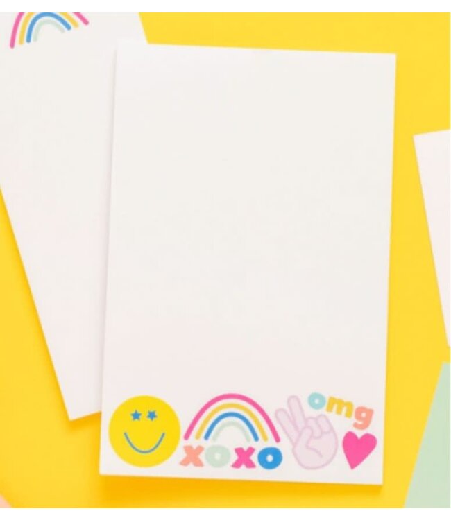 Peace Love & Happy Notepad 5.5x8.5 - 75 pages