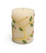 Holly Pillar Candle - 4"