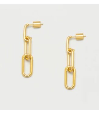 Estella Bartlett Paperclip Chain Link Drop Earrings