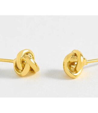 Estella Bartlett Knot Stud Earrings - Gold Plated