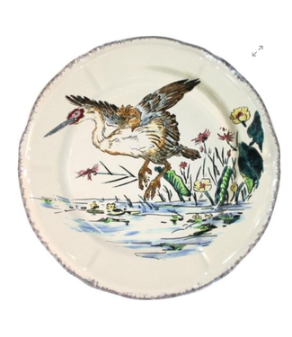Gien Pelican Grands Oiseaux Luncheon Plate