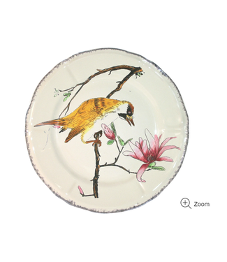 Gien Pivert Grands Oiseaux Luncheon Plate