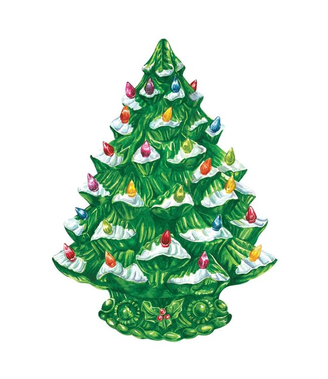 Hester and Cook Die Cut Vintage Christmas Tree Placemat 12 sheets