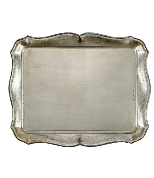 Florentine Wooden Accessories Platinum Rectangular Tray
