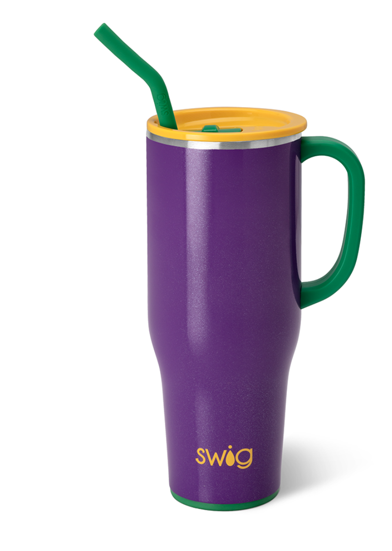 Swig 32 oz Tumbler - Fanzone Purple / Gold | Tumbler with Lid | Travel Mug