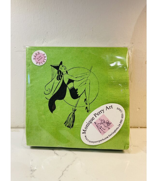 Witch Cocktail/Beverage Napkin Set of 20