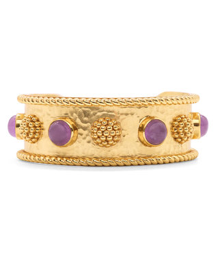 Capucine de Wulf Berry Gem Cuff in Gold with Violet Jade