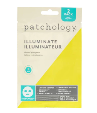 Patchology Illuminate 5min Sheet Mask 2 Pack
