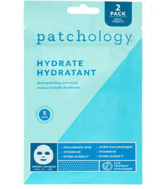 Patchology Hydrate 5min Sheet Mask 2 Pack