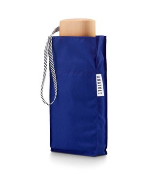 Anatole Royal blue folding compact umbrella - MARGUERITE