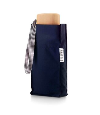 Anatole Navy blue folding compact umbrella - COLETTE