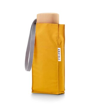 Anatole Mustard yellow folding compact umbrella - MARTIN