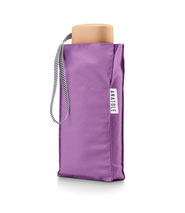 Lilac folding compact umbrella – OLYMPE
