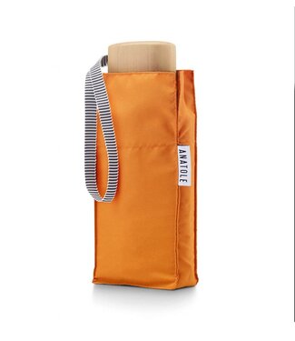 Anatole Orange folding compact umbrella - AUGUSTE