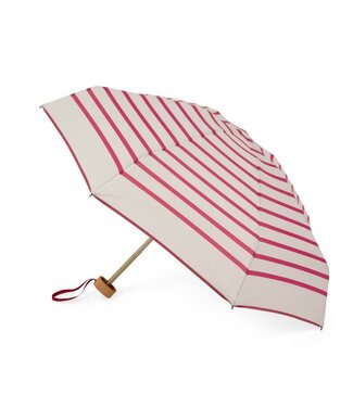 Anatole Striped compact umbrella – Sorbet pink stripes – MARCELLE