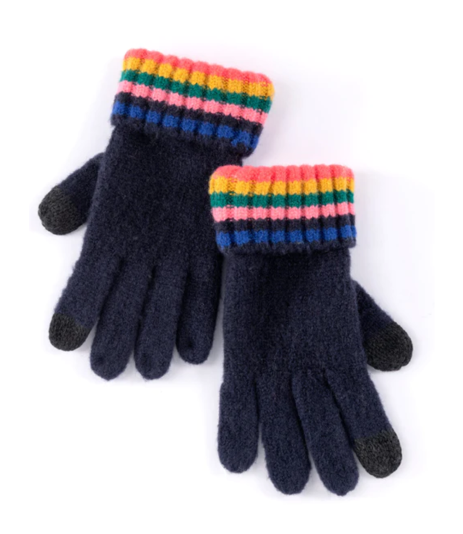 Navy Ronen Touchscreen Gloves