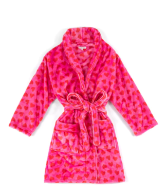Shiraleah Pink Hearts Robe (Lg-XL)