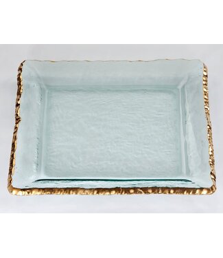 Anneglass Edgey Square Platter 12''