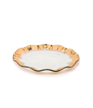 Anneglass Ruffle Salad Plate 9.5''
