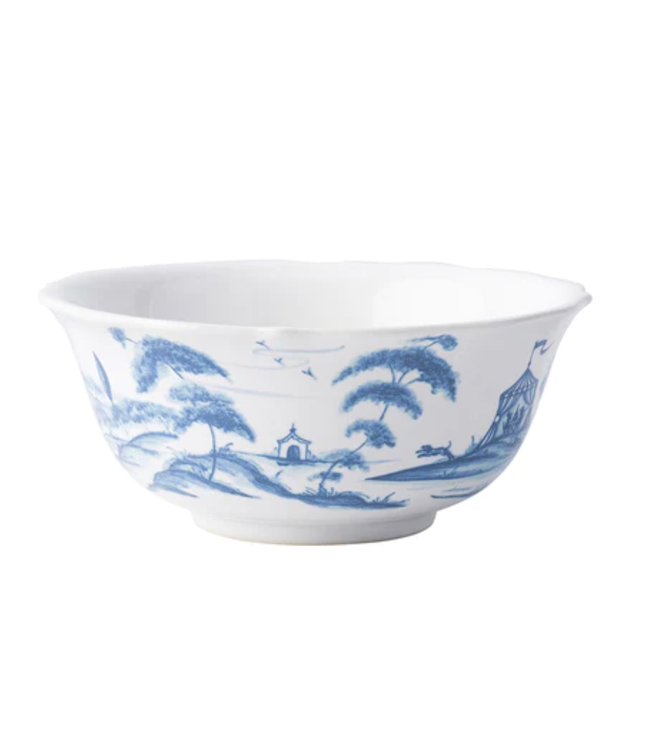 Country Estate Delft Blue Cereal/Ice Cream Bowl Hen House