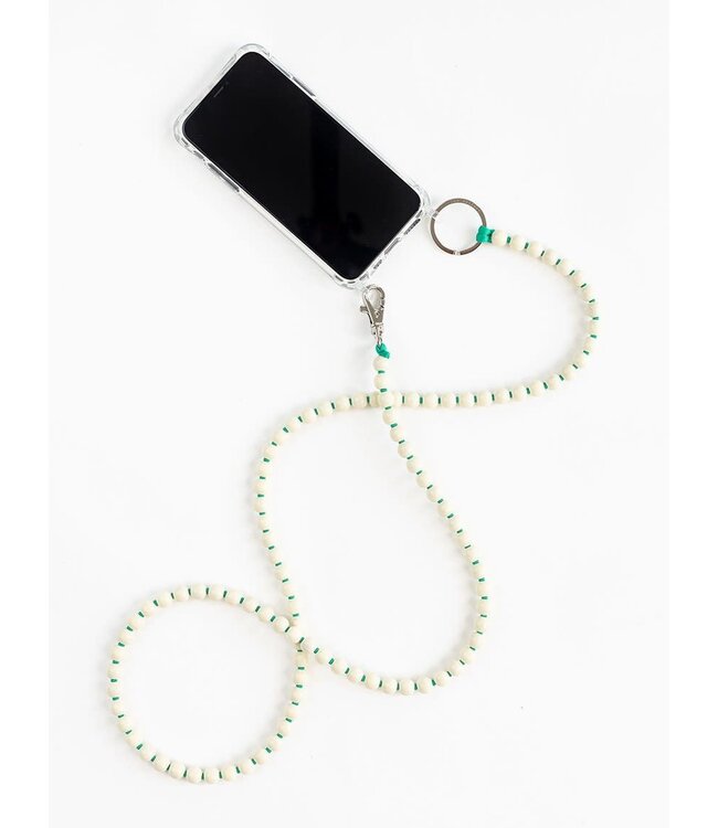 Phone Necklace, opal - green