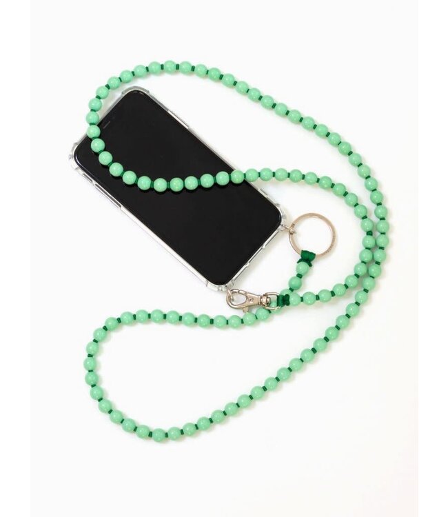 Phone Necklace, pastelgreen - green