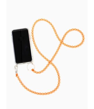 Ina Seifart Phone Necklace, peach - orange