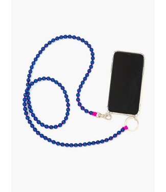 Ina Seifart Phone Necklace, darkblue - pink