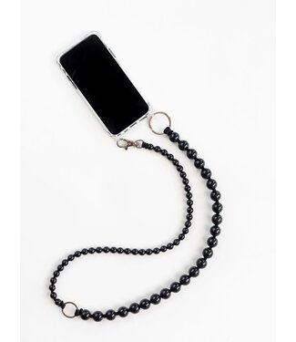 Ina Seifart Double Phone Necklace long, black - black