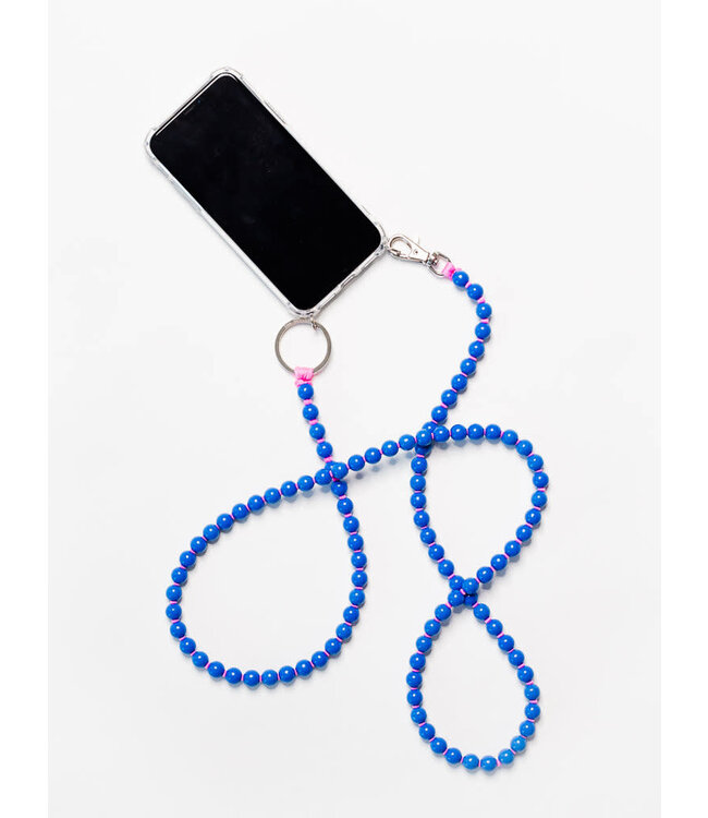 Phone Necklace, blue - pink